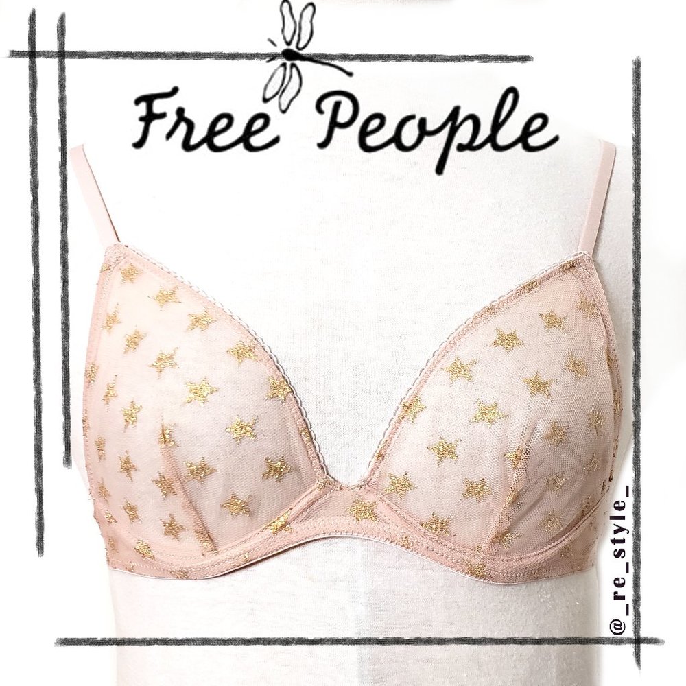 NWOT Star Mesh Triangle Bra